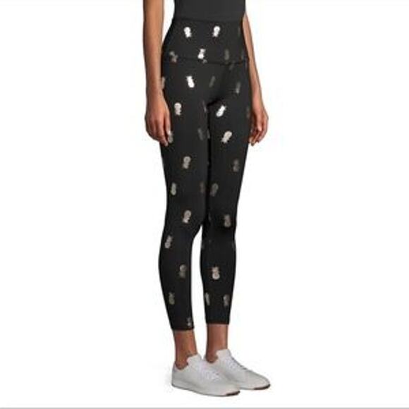 Beyond Yoga Pineapple Novelty Print Athletic Hiking Walking Women's Leggings S - Picture 1 of 6